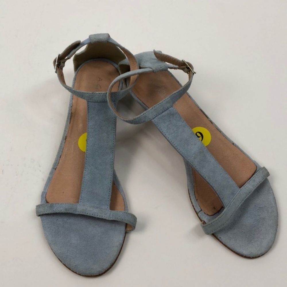 A. Giannetti Kendra Blue Strappy Sandals, Size 9 - Picture 6 of 6